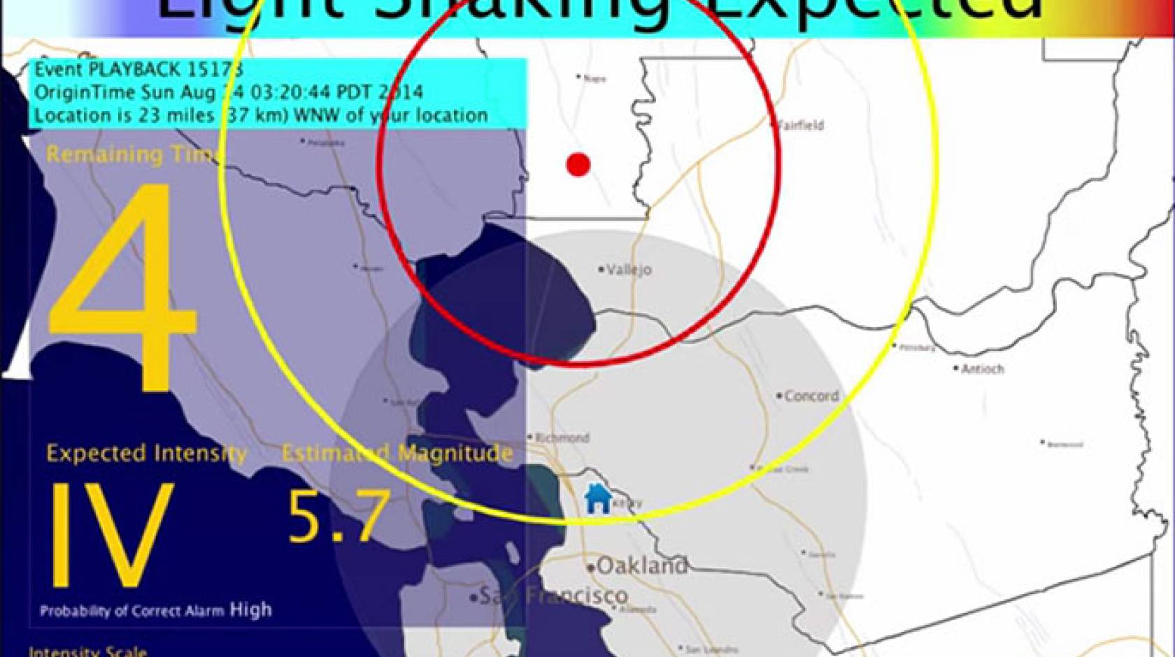 earthquake warning system