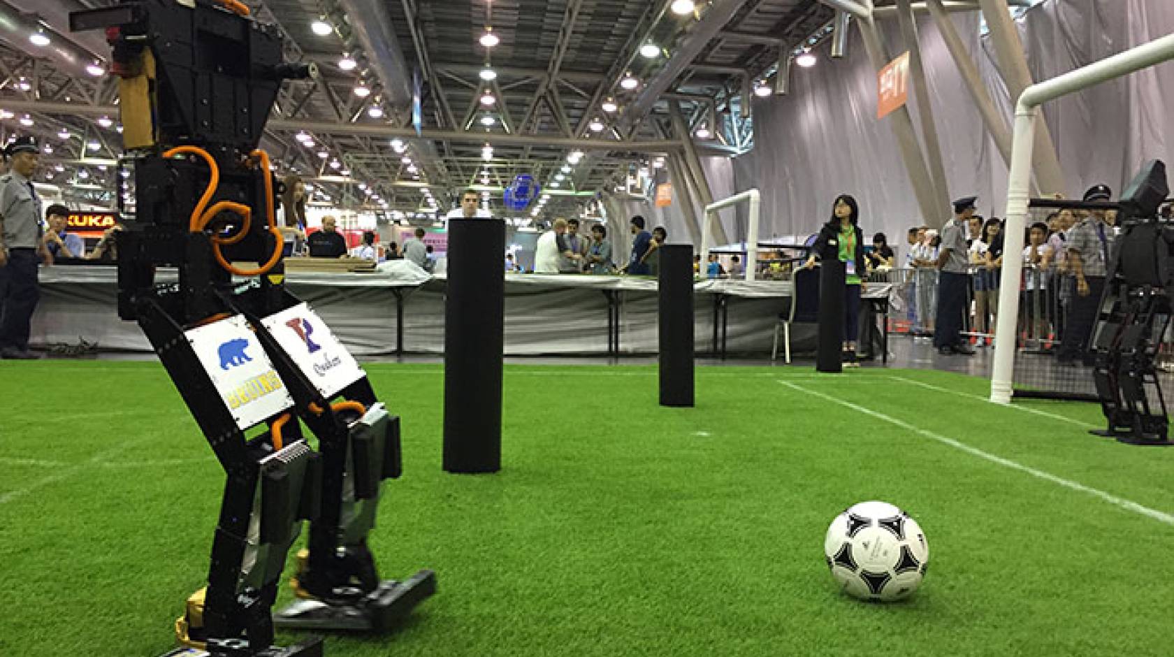 THOR robot on the soccer pitch