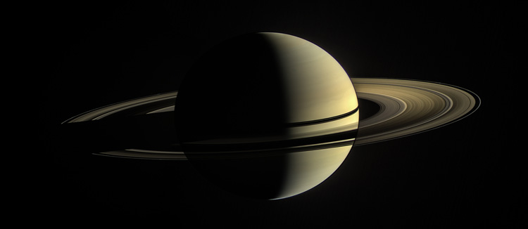 Image of Saturn today, as captured by the Cassini spacecraft in 2010