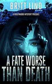 A Fate Worse Than Death book cover with a woman's face in blue