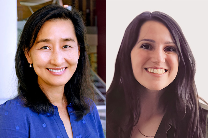 Headshots of two women placed side-by-side