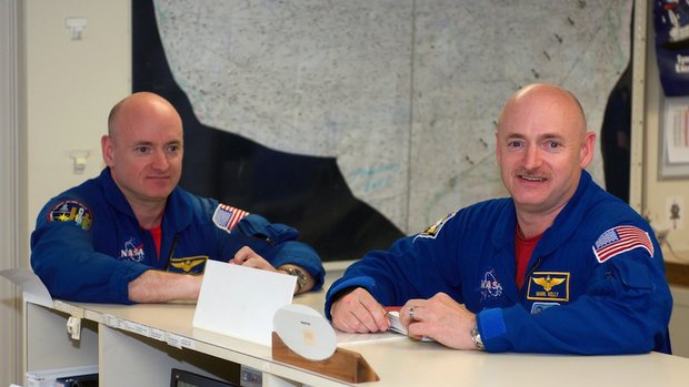 Astronauts Scott Kelly and Mark Kelly