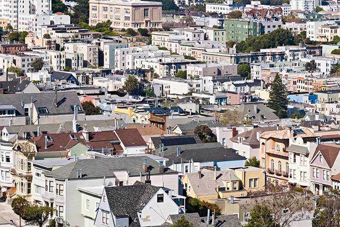 San Francisco rooftops