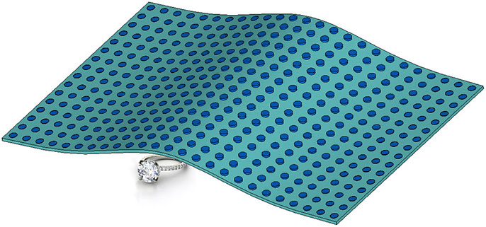 cloak covering diamond ring