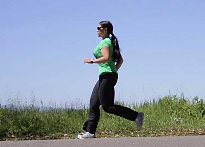 woman jogging