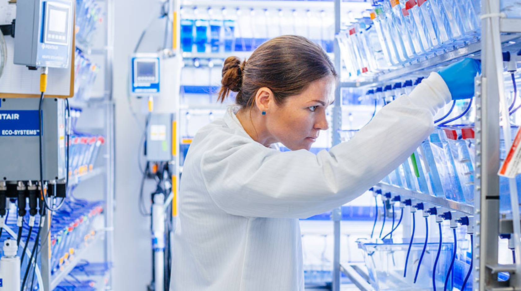 UCSF researcher in her lab