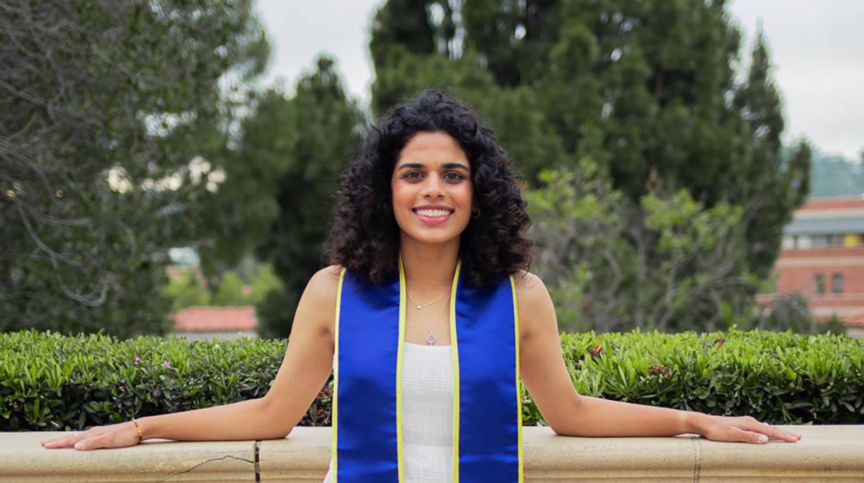 Meera Varma, at her UCLA graduation