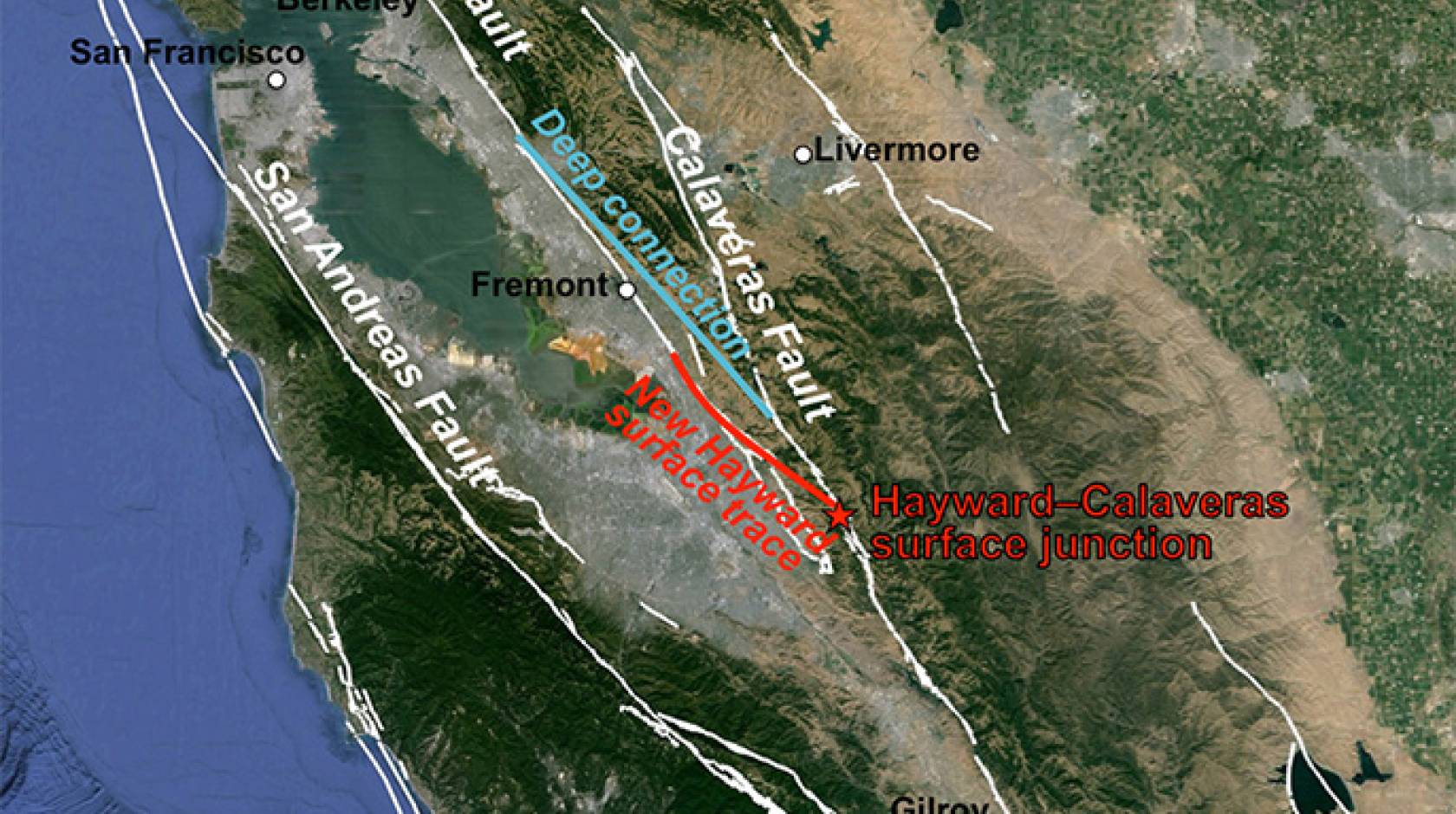 san andreas fault line map