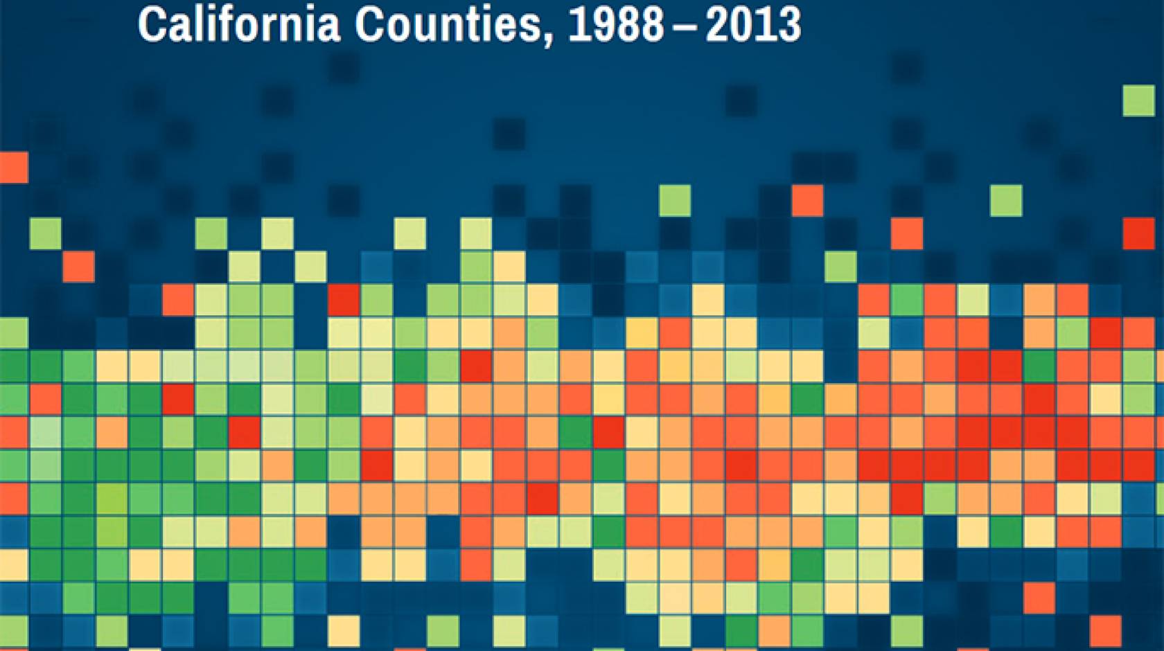 The CalCARES report uses heat maps to show areas with higher proportions of particular cancers diagnosed at a late stage, pointing to a need for increased screening.