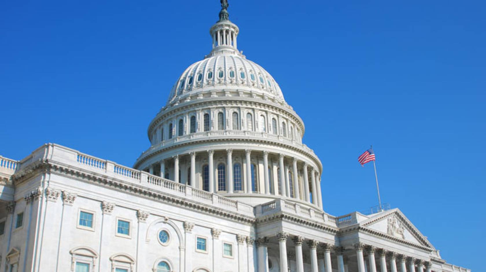 US Capitol blue sky