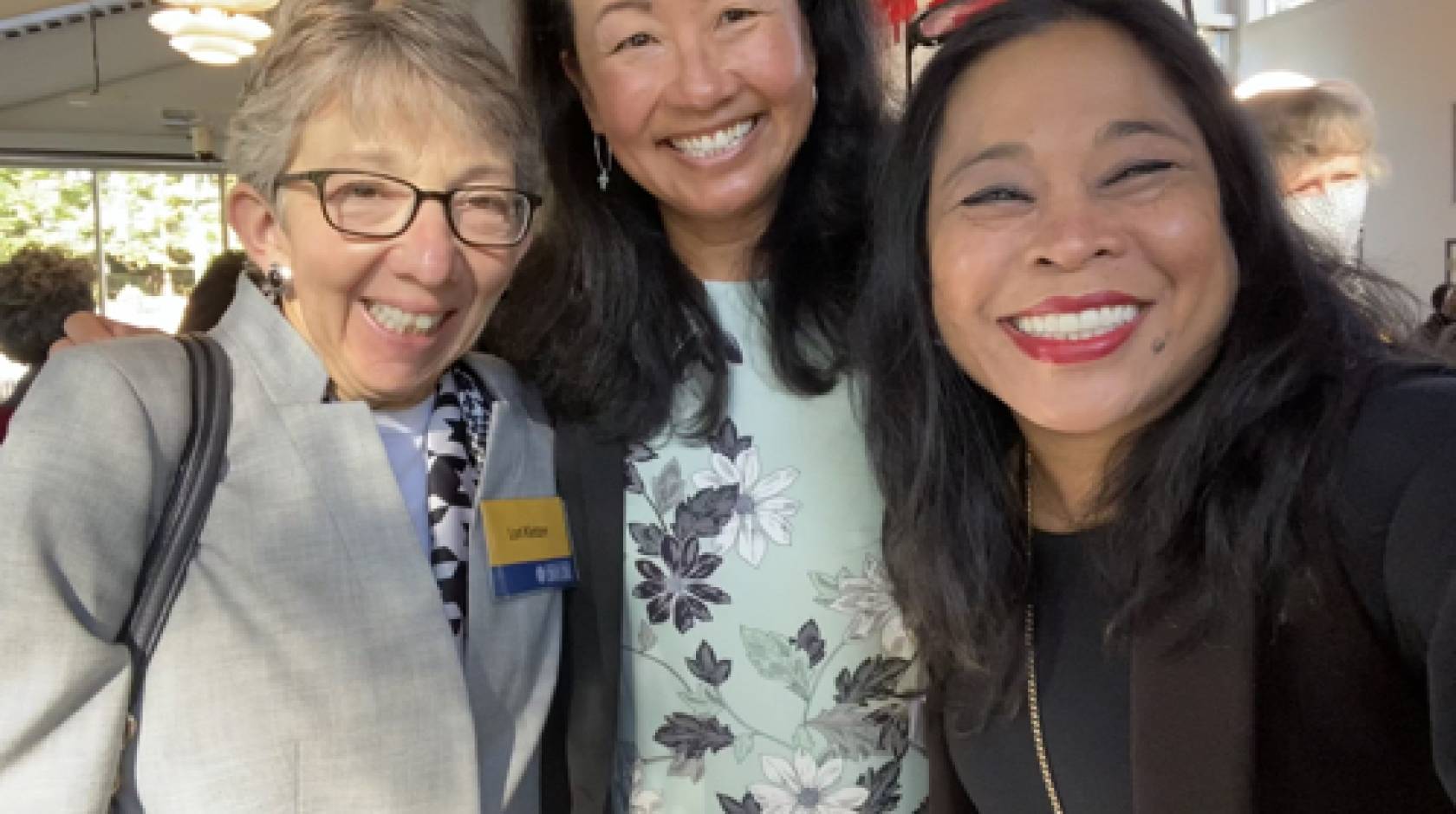 Campus Provost and Executive Vice Chancellor Lori Kletzer, John R. Lewis College Provost Flora Lu, and Dean of the Arts Division Celine Parreñas Shimizu