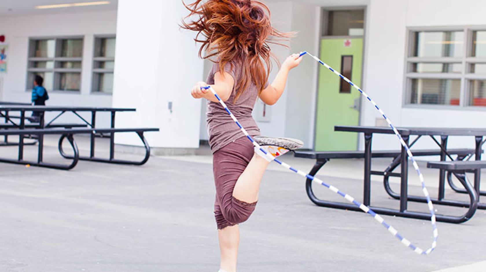 girl jumping rope