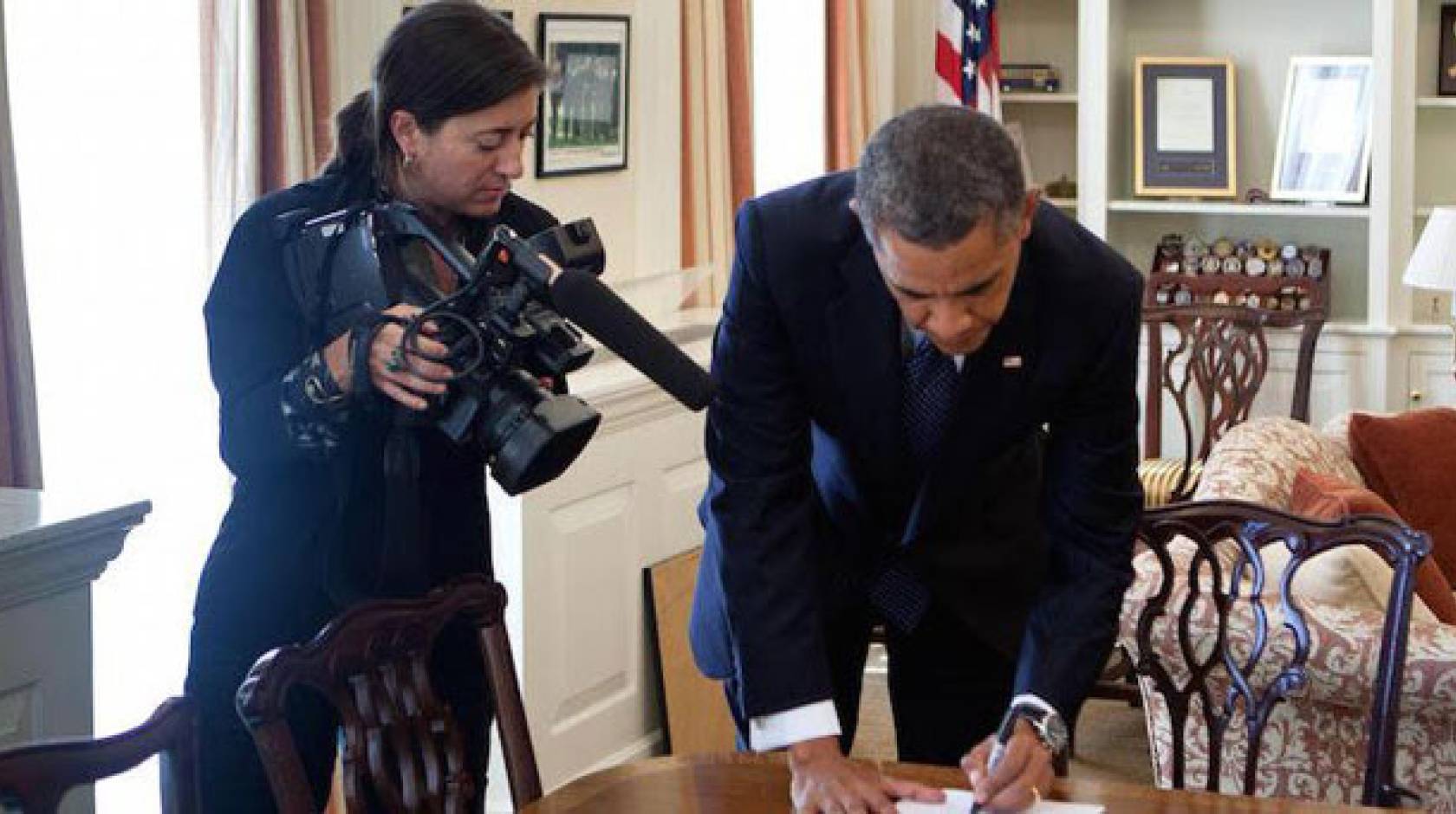 Through the lens of hope: Obama's videographer debriefs