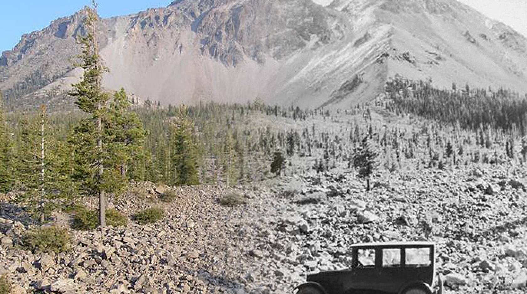 Mt. Lassen before and after
