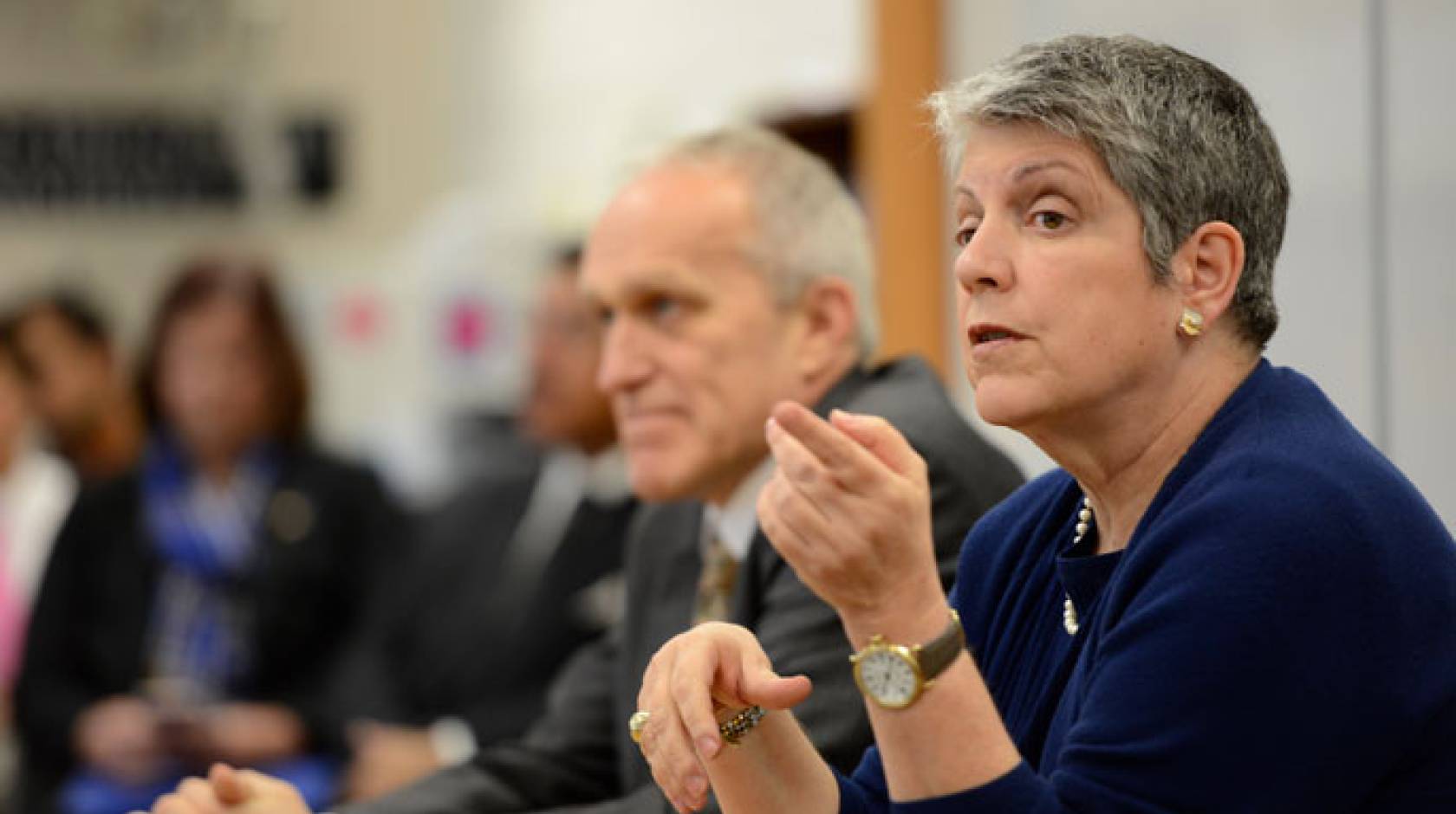 UC President Napolitano UC Riverside Chancellor Wilcox