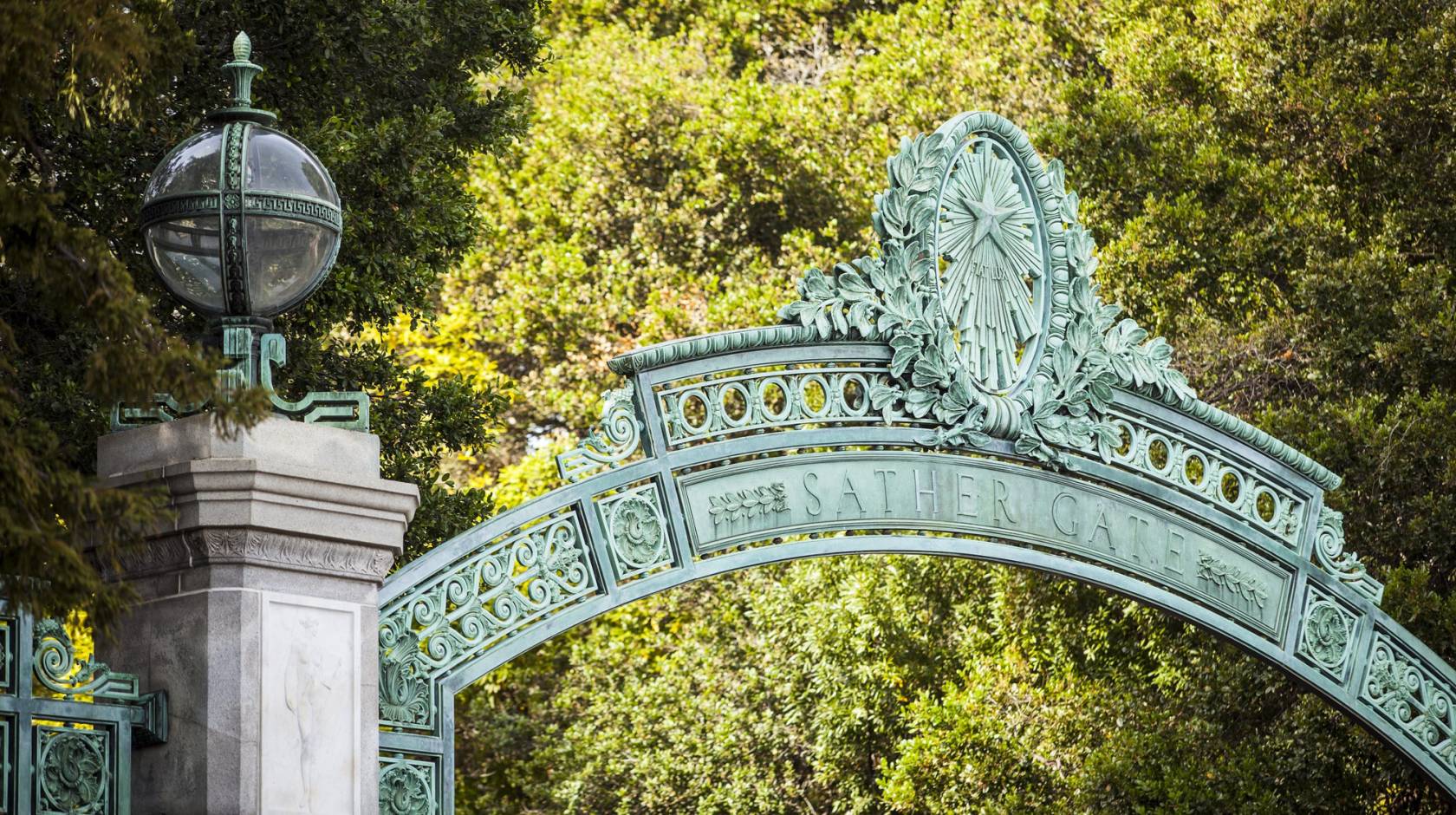 View of Sather Gate UC Berkeley