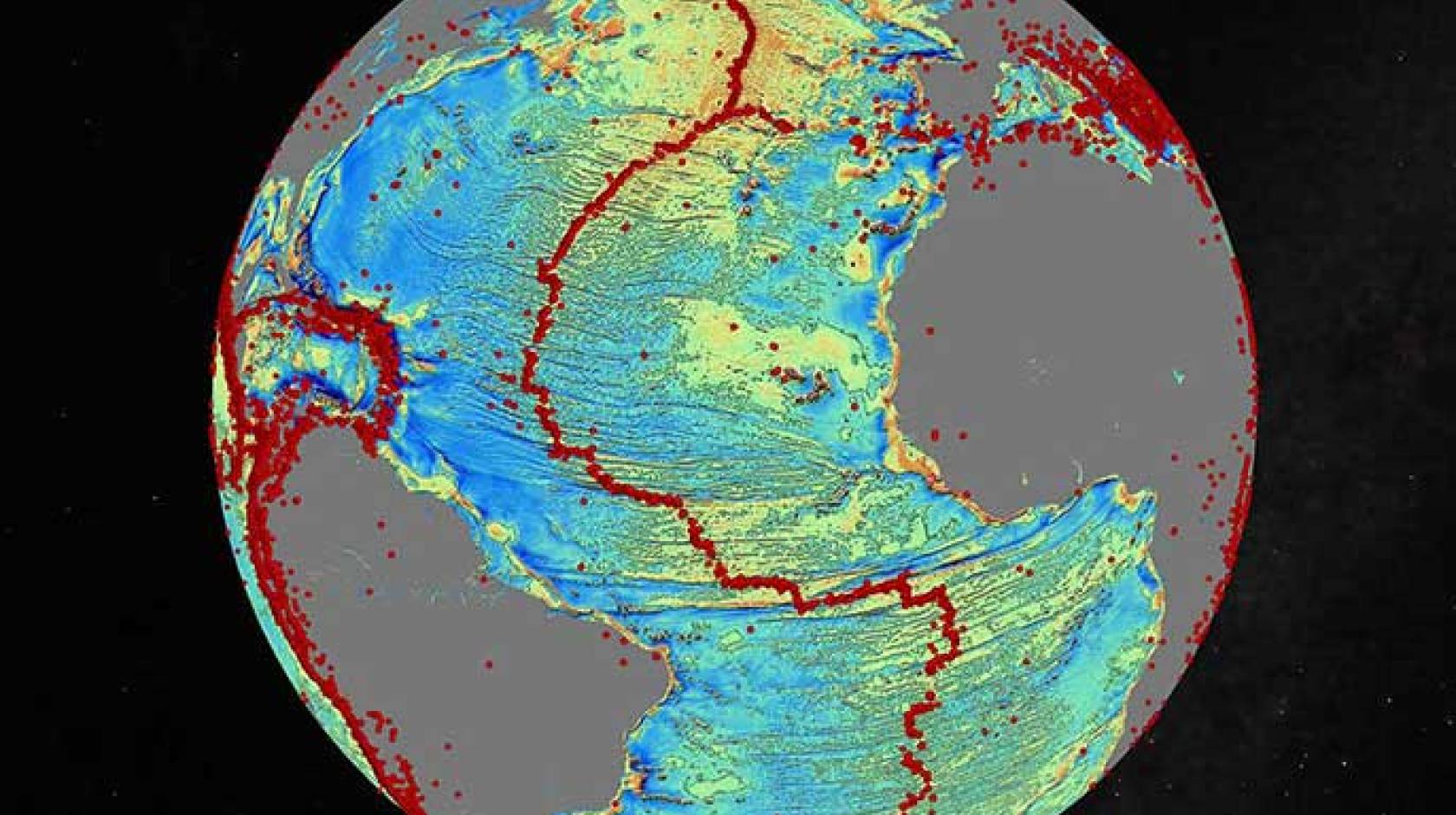 marine gravity model of the North Atlantic