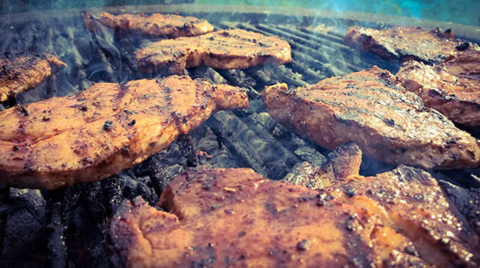 Steaks on the grill