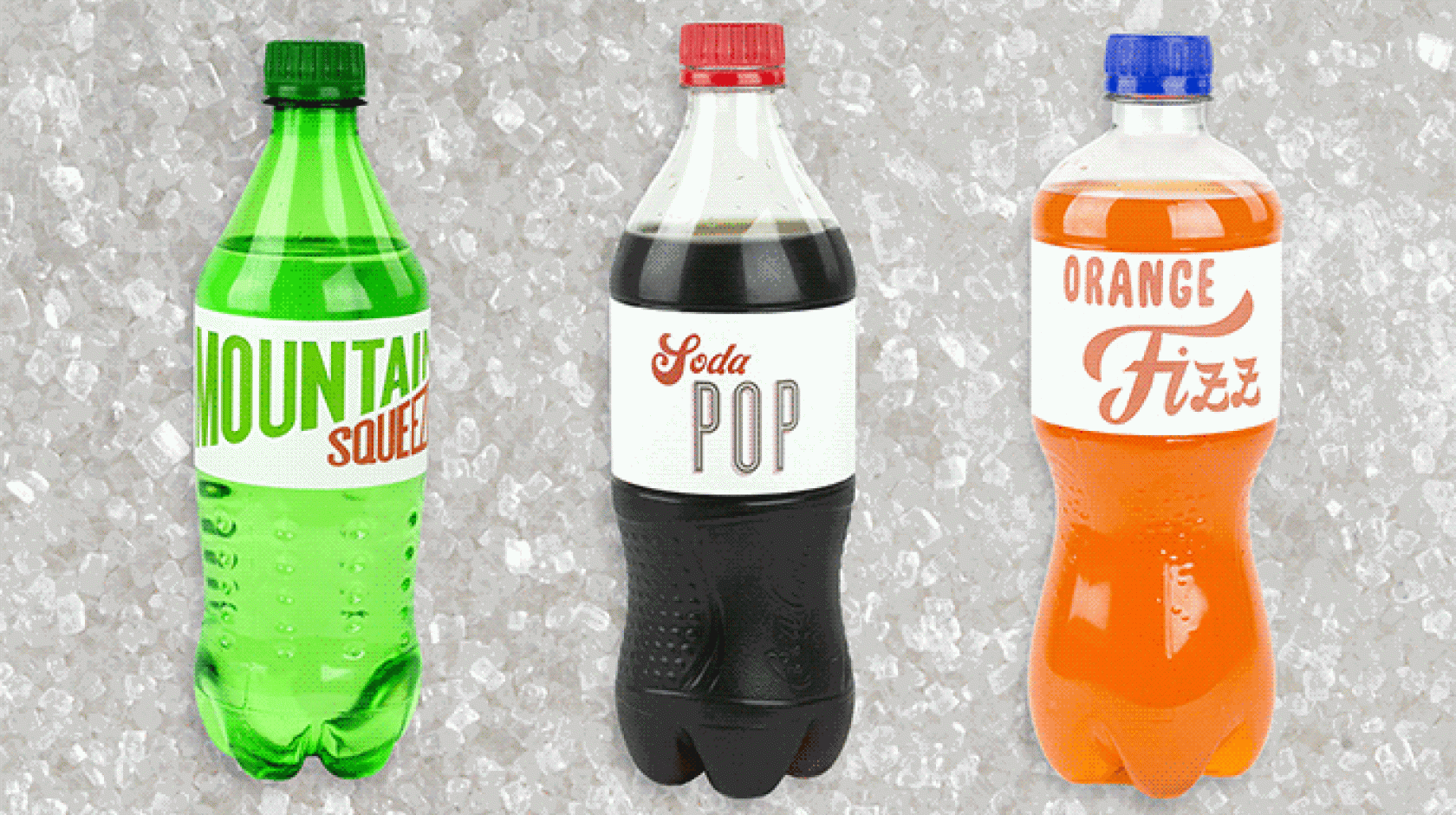 gif of soda pop bottles