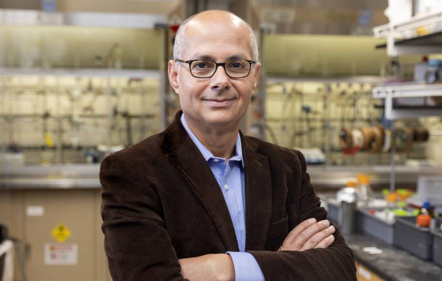 UC Berkeley professor Omar Yaghi wins the Nobel Prize in chemistry A man with glasses in a brown jacket smiles at the camera in a lab (Omar Yaghi)