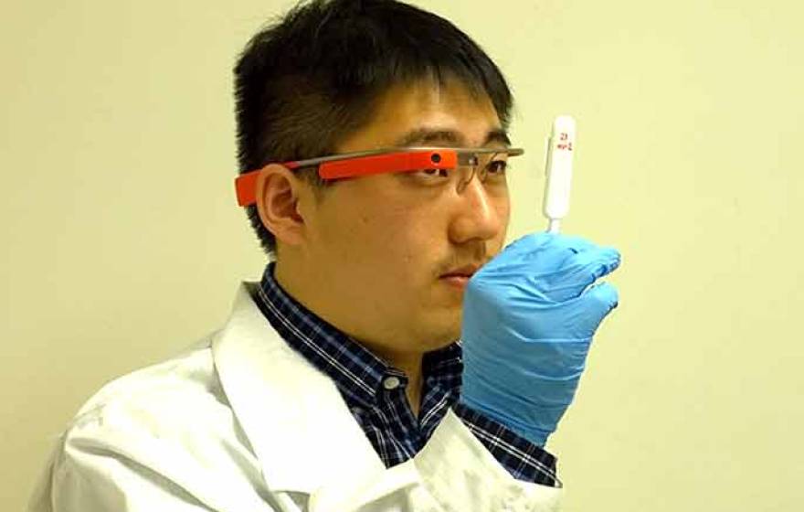 Researcher tests Google Glass