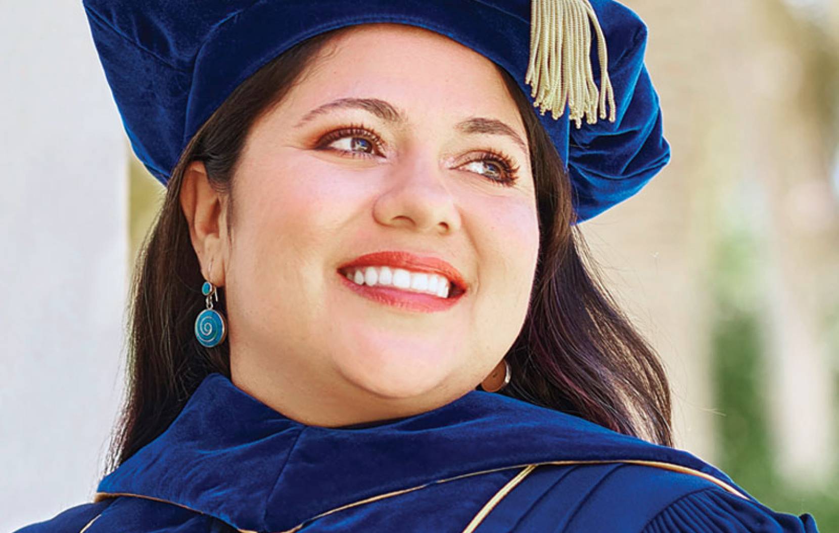 Ana Guererro in cap and gown