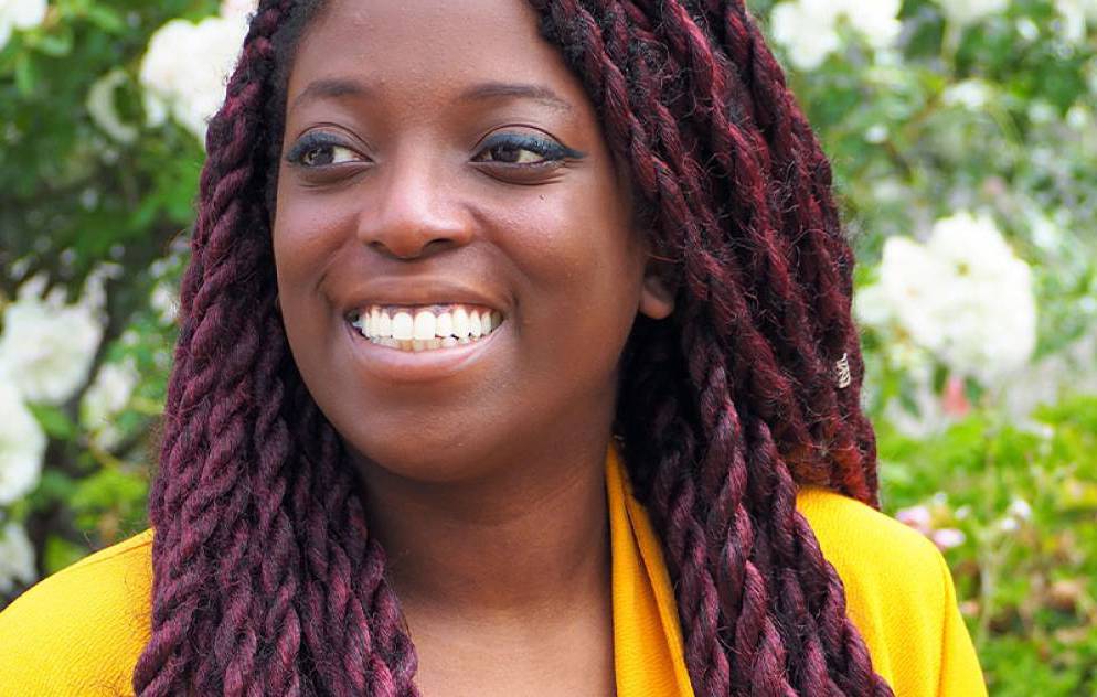 Samantha Mensah smiling