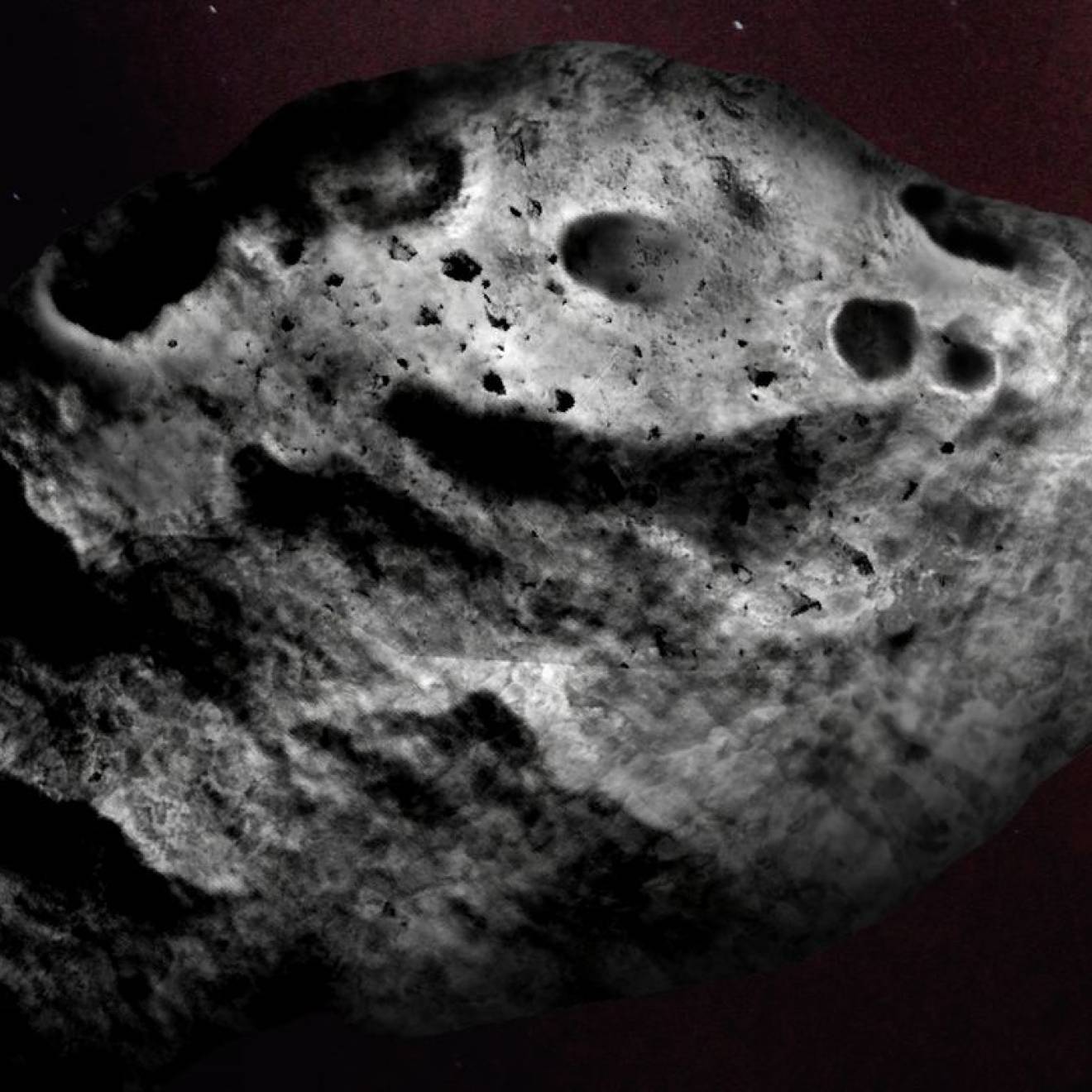 Black and white image of Comet C/2014 UN271