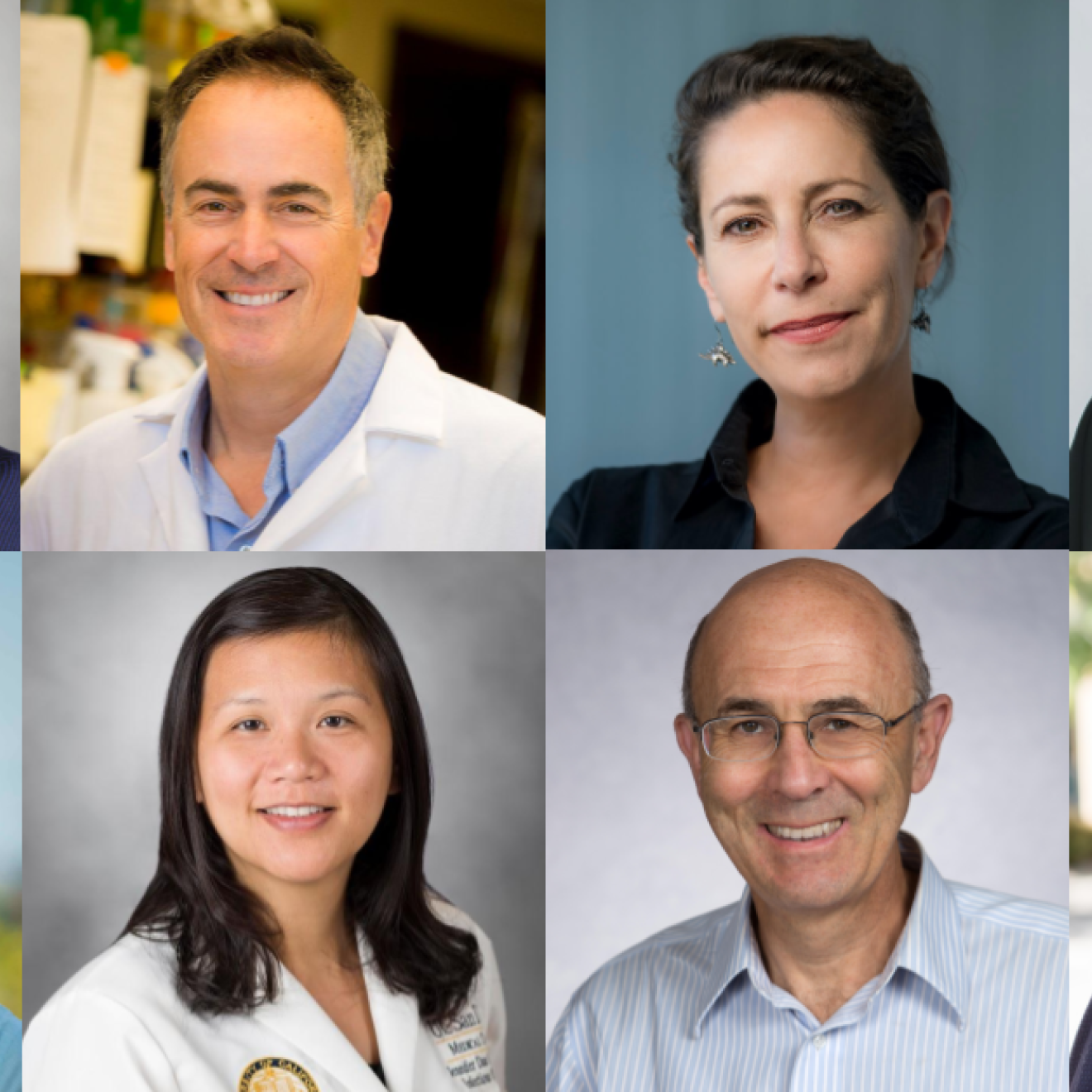 A collage of 8 UC San Diego professor headshots