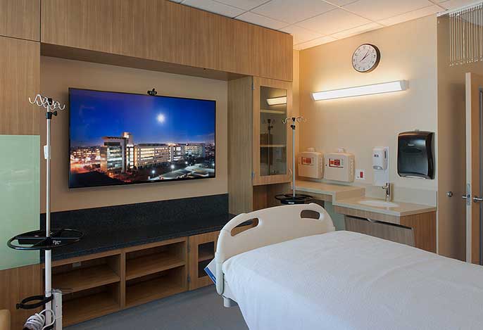 Hospital room, new UCSF hospital