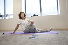 woman doing yoga